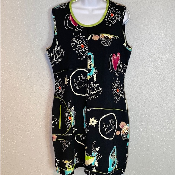 Casual Black Sleeveless Crew Neck Mini Sheath Dress - Picture 7 of 7